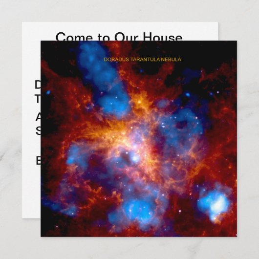 Tarantula Nebula Einladung (Vorne/Hinten)