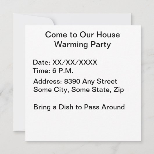 Tarantula Nebula Einladung (Rückseite)