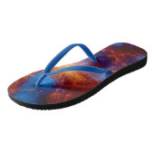 Tarantula Nebula Erwachsene Flip Flops Badesandalen (Schrägansicht)