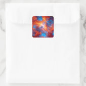 Tarantula Nebula Foto Quadratischer Aufkleber (Tasche)