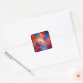 Tarantula Nebula Foto Quadratischer Aufkleber (Umschlag)