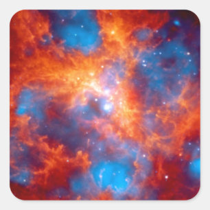Tarantula Nebula Foto Quadratischer Aufkleber
