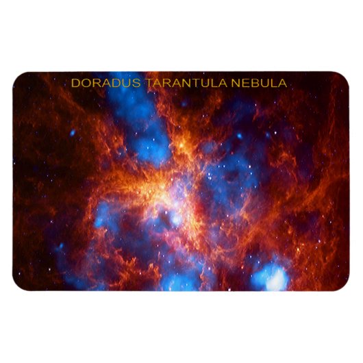Tarantula Nebula Galaxy Brown Blue Magnet (Horizontal)