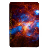 Tarantula Nebula Galaxy Brown Blue Magnet (Vertikal)