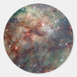 Tarantula Nebula Hubble Space Runder Aufkleber