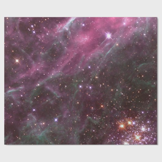 Tarantula Nebula in Pflaume NASA Geschenkpapier (Flach)