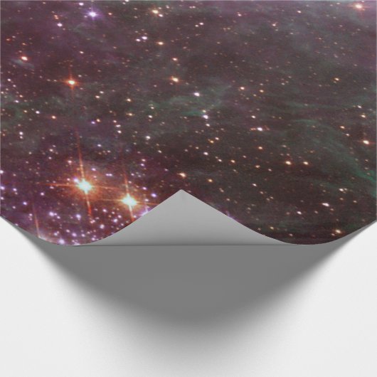 Tarantula Nebula in Pflaume NASA Geschenkpapier (Ecke)
