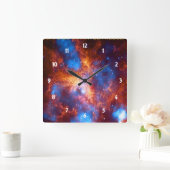 Tarantula Nebula Quadratische Wanduhr (Zuhause)