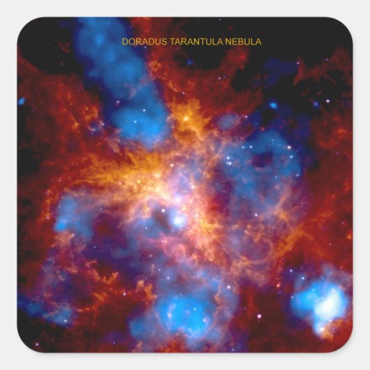Tarantula Nebula Quadratischer Aufkleber (Vorderseite)