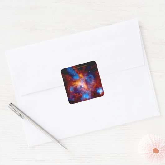 Tarantula Nebula Quadratischer Aufkleber (Umschlag)