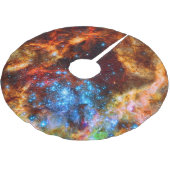 Tarantula Nebula R136 Astronomiebild Polyester Weihnachtsbaumdecke (Schrägansicht)