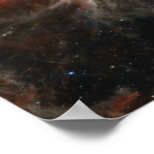 Tarantula Nebula Raumbild Poster (Ecke)