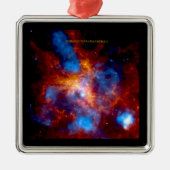 Tarantula Nebula Silbernes Ornament (Vorne)