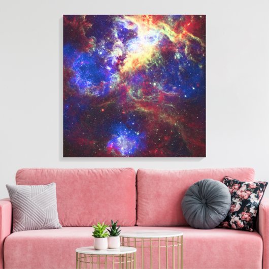 Tarantula Nebula Star Forming Gas Cloud Skulptur Leinwanddruck (Insitu (Wohnzimmer))