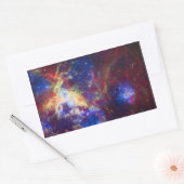 Tarantula Nebula Star Forming Gas Cloud Skulptur Rechteckiger Aufkleber (Umschlag)