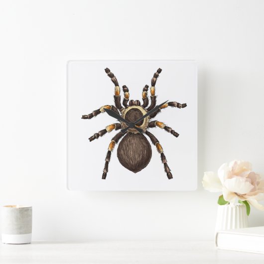 Tarantula Quadratische Wanduhr (Zuhause)