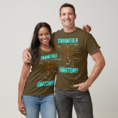 Tarantula Spider Anatomie - Funny Spider Diagramm T-Shirt (Unisex)