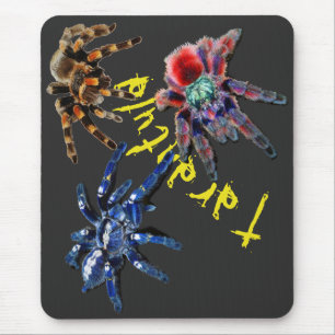 Tarantula spider, blue spider, red spider, spiders mousepad