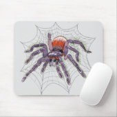 Tarantula Spider Creepy Original Zeichnend Mousepad (Mit Mouse)