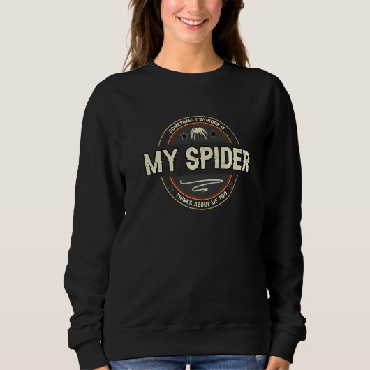 Tarantula Spider Terrarium Artwork Quotes Sweatshirt (Vorderseite)