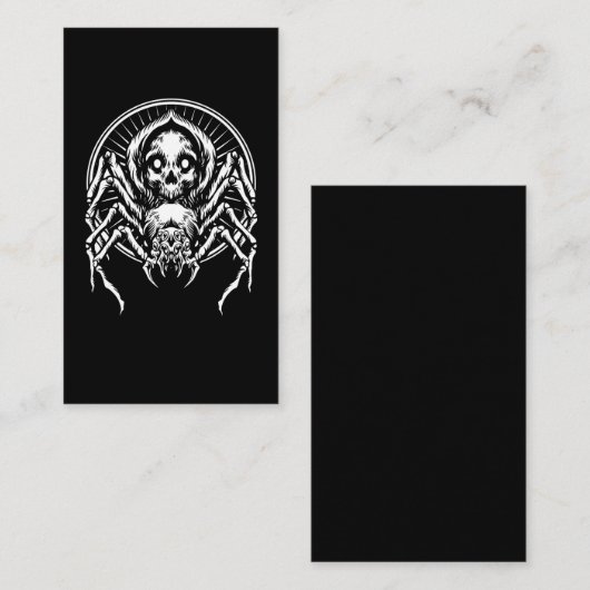 Tarantula Spider Witchy Arachnid Gothic Visitenkarte (Vorne/Hinten)