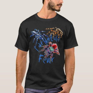 Tarantula-Spinne blau/rot/orange/schwarz T-Shirt