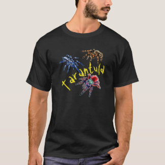 Tarantula-Spinne blau/rot/orange/schwarz T-Shirt
