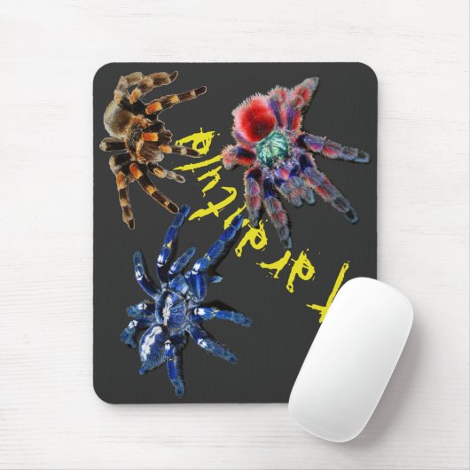 Tarantula-Spinne, blaue Spinne, rote Spinne, Spinn Mousepad (Mit Mouse)