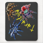 Tarantula-Spinne, blaue Spinne, rote Spinne, Spinn Mousepad (Vorne)