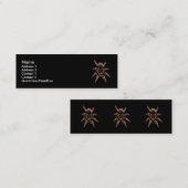 Tarantula-Spinne Mini Visitenkarte (Vorne/Hinten)
