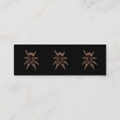Tarantula-Spinne Mini Visitenkarte (Rückseite)