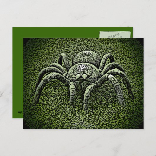 Tarantula-Spinne Postkarte (Vorne/Hinten)
