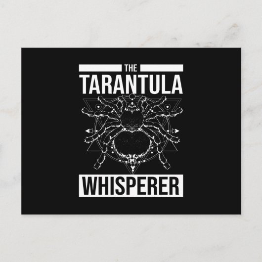 Tarantula Whisperer Spider Tarantula Postkarte (Vorderseite)