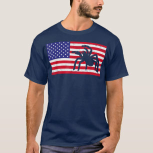 Tarantulas USA Patriotische Amerikanische Flagge M T-Shirt