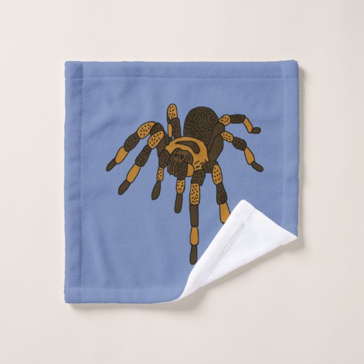 Tarantulaspinne Badhandtuch Set (Waschlappen)