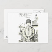 Taras Hryhorovych Shevchenko ukrainischer Dichter Postkarte (Vorne/Hinten)