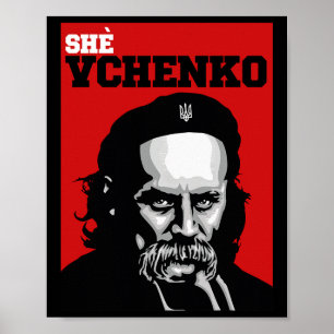 Taras Schewtschenko Sie Vchenko Ukraine T-Shirt Uk Poster