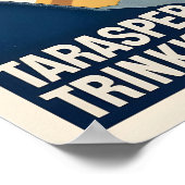 Tarasp Graubünden Grisons Switzerland Vintage Ski Poster (Ecke)