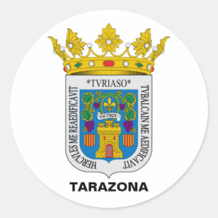 Tarazona (Aragon, Spanien), Wappen Runder Aufkleber