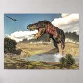 Tarbosaurus dinosaur - 3D rendern Poster (Vorne)