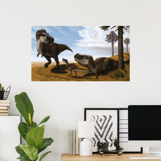 Tarbosaurus Poster (Heimbüro)