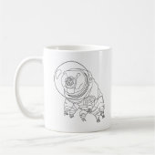 Tardigrade-Astronauten-Tasse Kaffeetasse (Links)