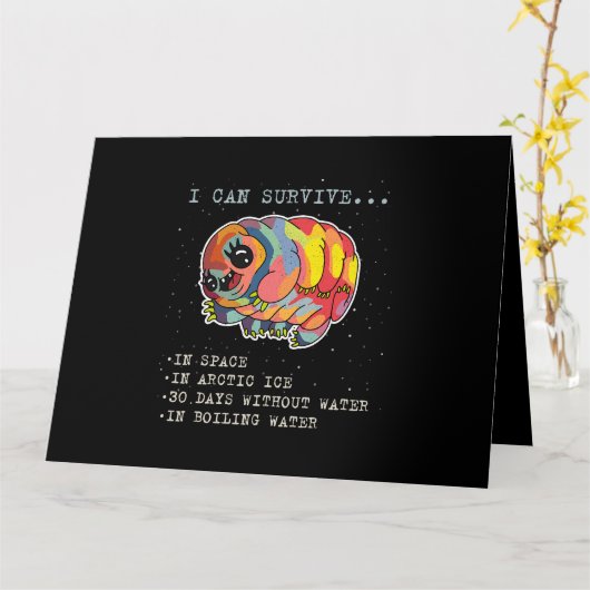 Tardigrade Biologe Biologie Mikrobiologe High S Karte (Gelbe Blume)