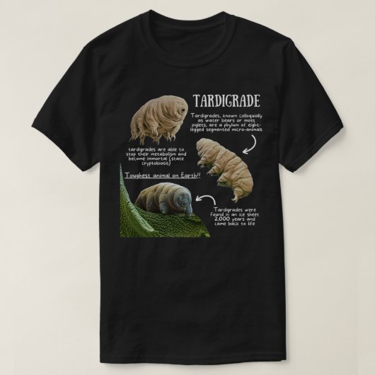 Tardigrade Fun Fakten T-Shirt (Design vorne)