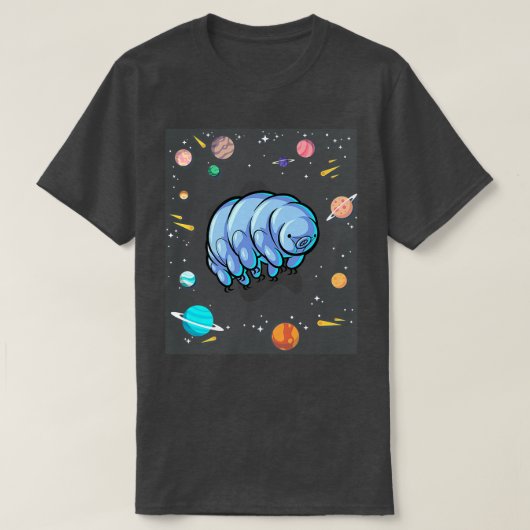 Tardigrade in Space Microbiologe Science Premium T-Shirt (Design vorne)