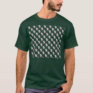 Tardigrade in Space White Pattern T-Shirt