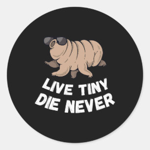 Tardigrade Live Tiny Water Bear Mikrobiologe Die Runder Aufkleber