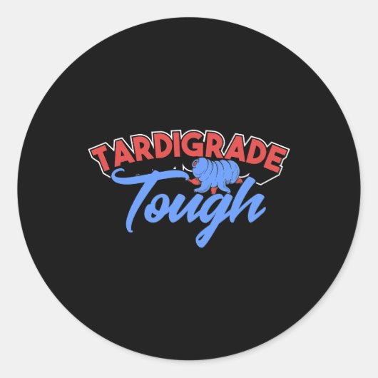 Tardigrade Microbiology Water Bear Science Microbi Runder Aufkleber (Vorderseite)