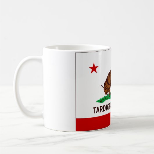 Tardigrade Republik-Flagge Kaffeetasse (Links)