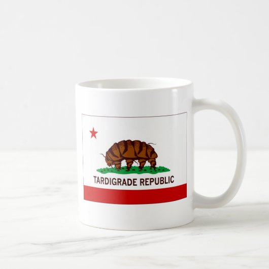 Tardigrade Republik-Flagge Kaffeetasse (Rechts)